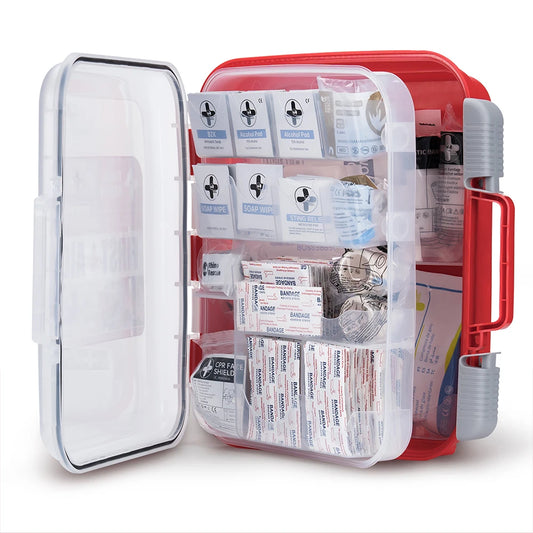 All-Purpose First Aid Kit, RHINO RESCUE 350pcs OSHA Home & Office Professional Medical Supplies