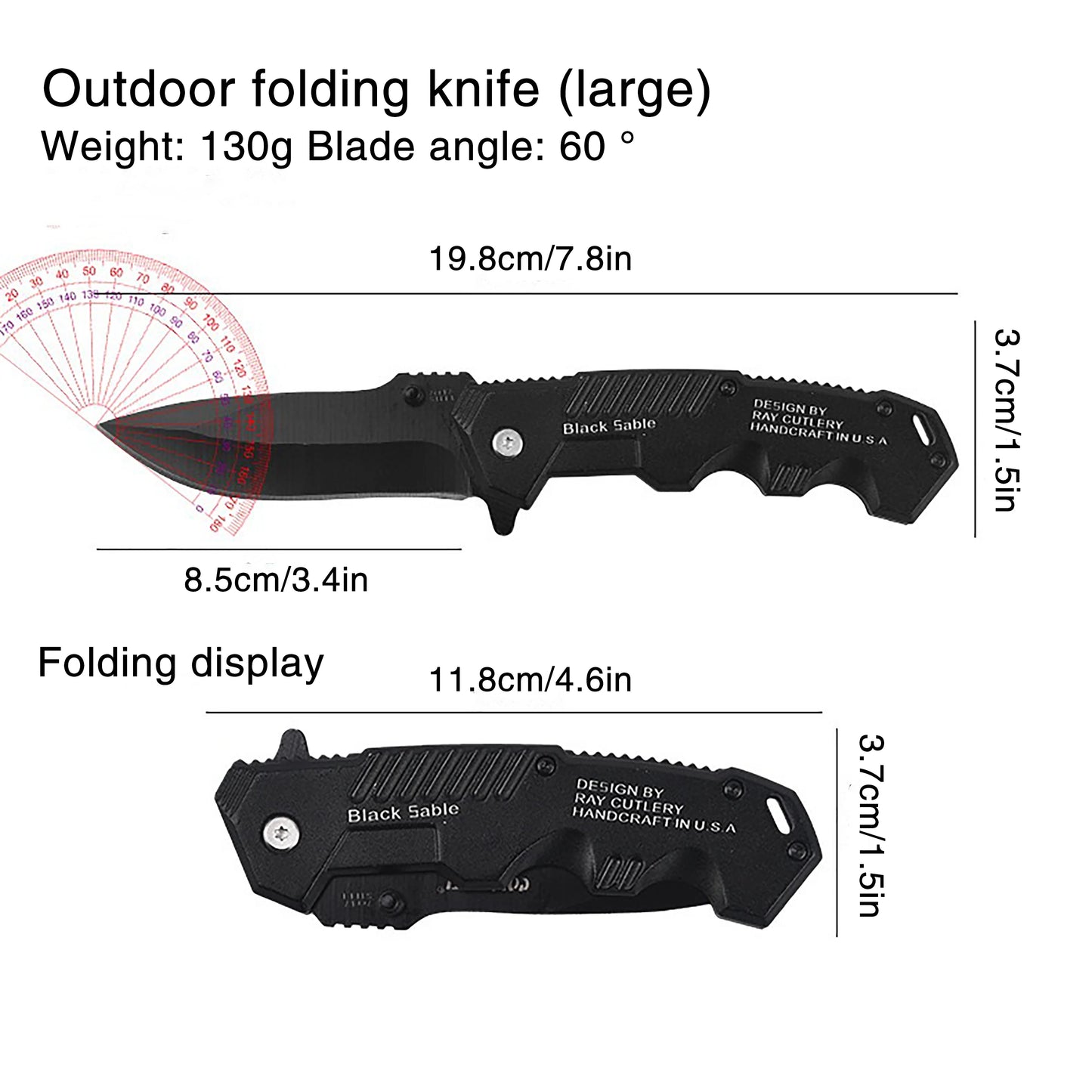 Black Sable Pocket Knife