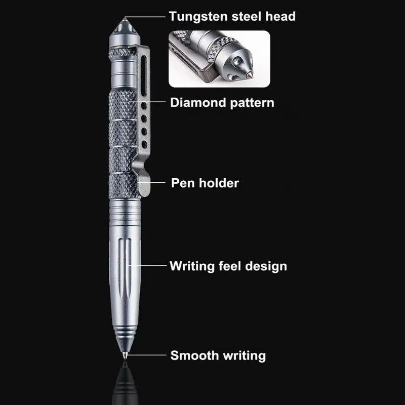 Multifunction Tactical Survival Emergency Pen, Glass Breaker