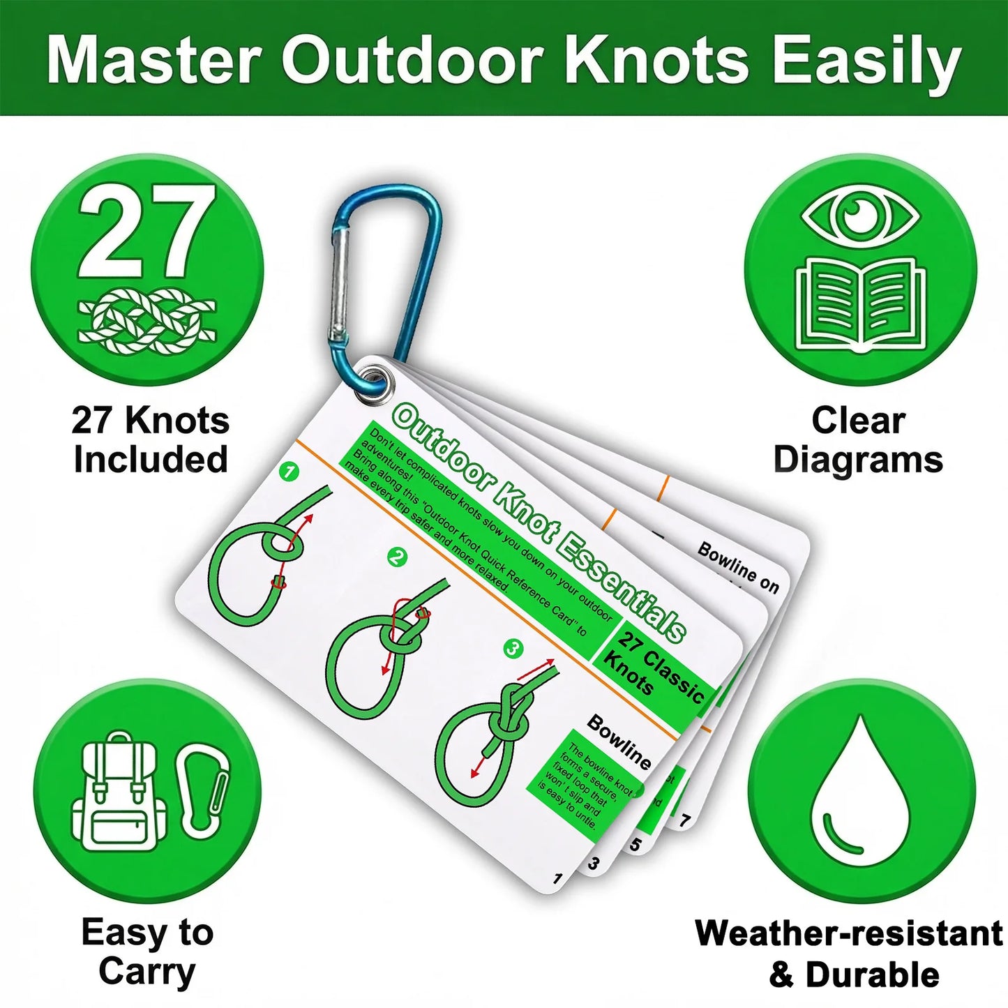 Knot Cards - 27 Rope Knots, Ultimate Knots Guide
