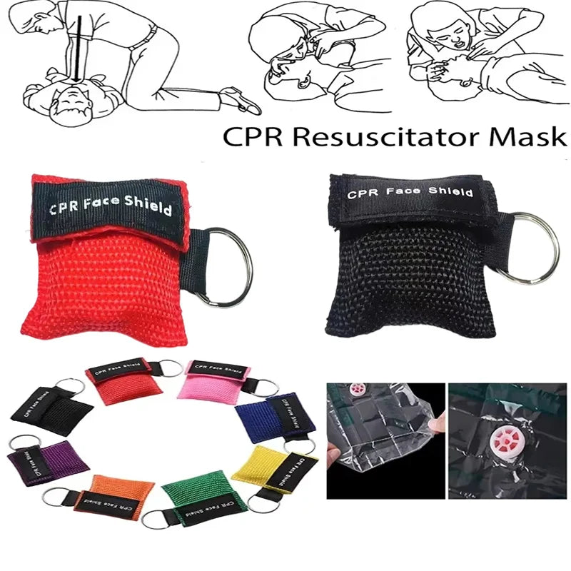 Resuscitator CPR Mask Emergency Face Shield Key-chain