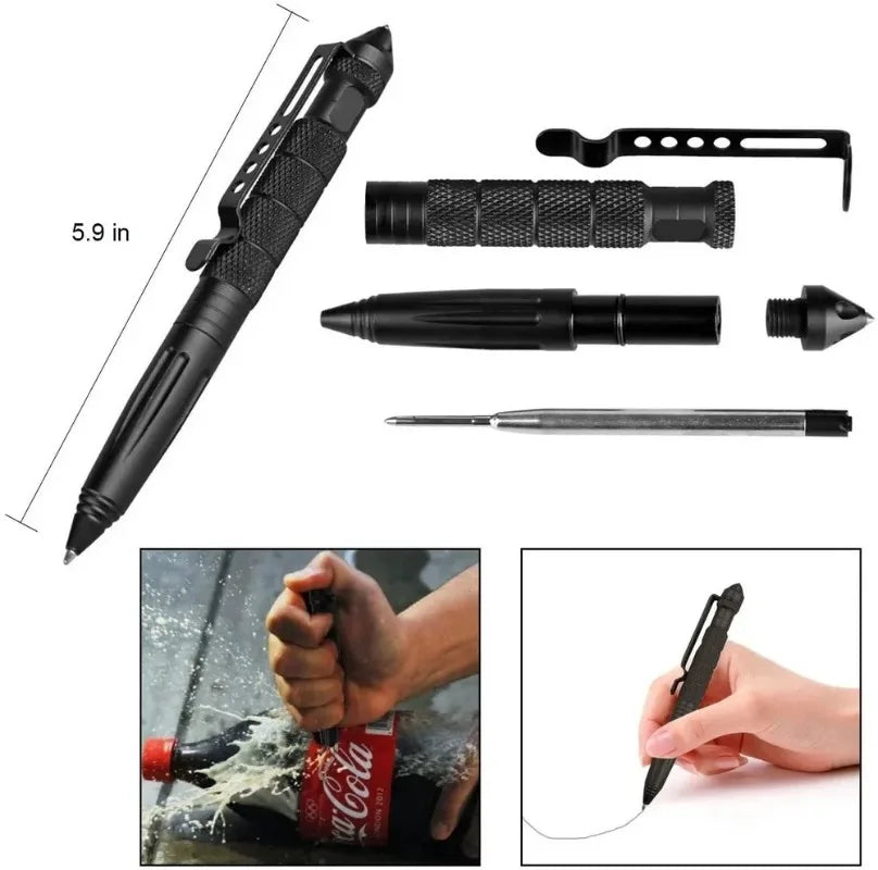 Multifunction Tactical Survival Emergency Pen, Glass Breaker